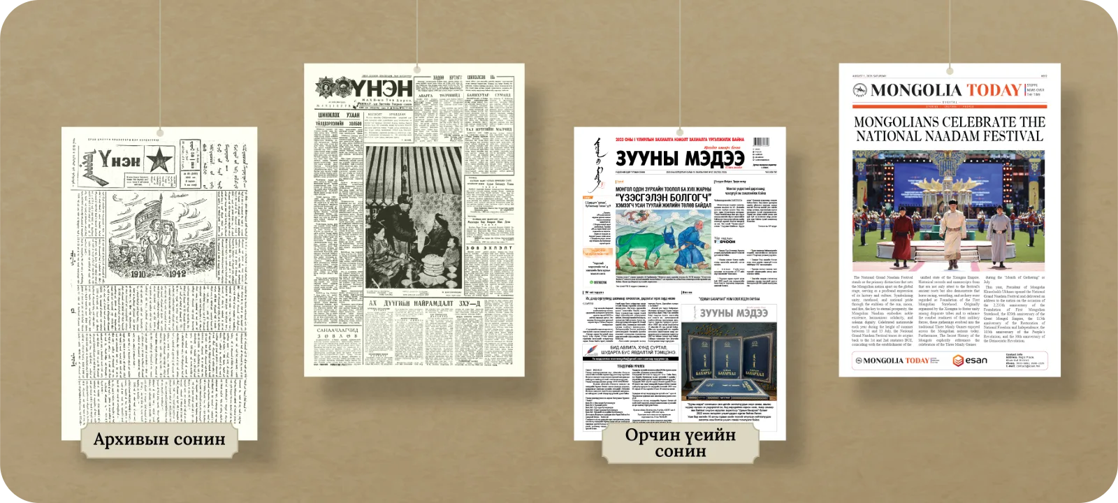 Архивын болон орчин үеийн сонингууд